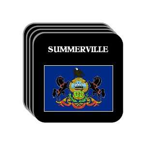 US State Flag   SUMMERVILLE, Pennsylvania (PA) Set of 4 Mini Mousepad 