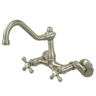 New Satin Nickel Wall Mounted Kitchen Faucet KS3228AX  