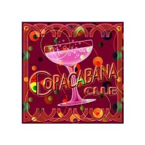 Copacabana Club by Eureka Lake. Size 17 inches width by 21 inches 