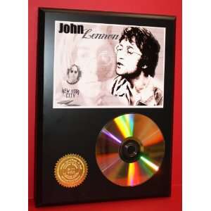 John Lennon 24kt Gold CD Disc Display   Cool Music Art   Award Quality 