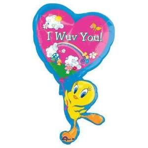  Love Balloons   Tweety I Wuv You Super Shape Toys & Games