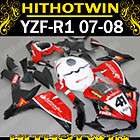 Aftermarket ABS 41 Red Fairings Kit For YZFR1 2007 2008 R1 1741Y