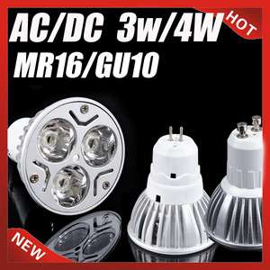   White MR16/GU10 110V/220V/12V LED Spot Light Bulb Lamp lighting  