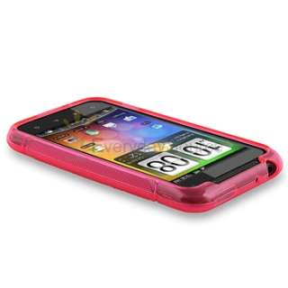 Pink S Line TPU Skin Gel Soft Case Cover For HTC Droid Incredible 2 S 