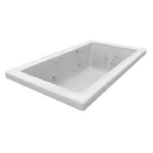  Tetsu 66 Whirlpool Tub with 2 Lights Finish Biscuit 