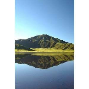  Mt. Aso Reflected in a Calm Lake, Kumamoto Prefecture 