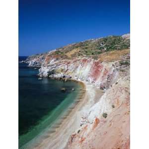Volcanic Beach of Paleokori, Southern Coast, Milos, Cyclades Islands 