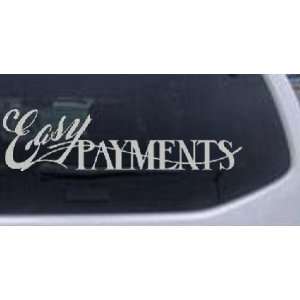 Silver 60in X 15.6in    Easy Payments Decal Business Car Window Wall 