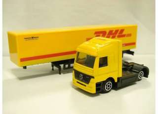 Mercedes DHL Express & Logistics Semi Truck w/ Trailer 1/87  