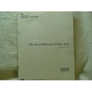   American; The Social Behavior of Army Ants Howard R. Topoff Books