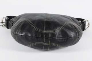 Coach Black Leather Hobo Soho Shoulder Bag Handbag Purse 8A03  