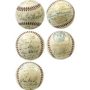  1933 New York Yankees Autographed Baseball (James Spence 