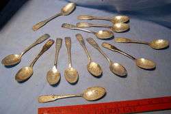 Vintage 13 COLONIES   INTERNATIONAL Silver Spoons *  