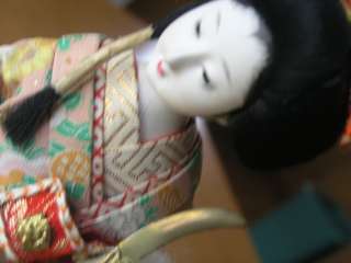  Vintage Japanese Kyugetsu Geisha Kimono Display Doll 13 Inches Tokyo