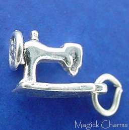 Sterling Silver .925 SEWING MACHINE 3D Small Charm  