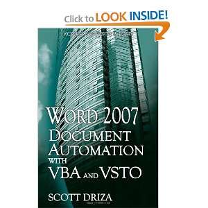  Word 2007 Document Automation with VBA and VSTO (Wordware 
