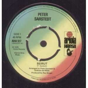  BEIRUT 7 INCH (7 VINYL 45) UK ARIOLA 1978 PETER SARSTEDT Music