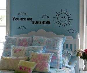 You are my sunshine baby nursery wall decal sticker  