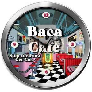  BACA 14 Inch Cafe Metal Clock Quartz Movement Kitchen 