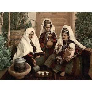    Group of women of Bethlehem Holy Land (i.e. West Bank) 24 X 18