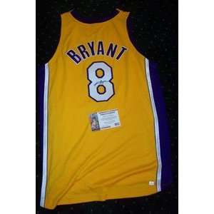  Signed Kobe Bryant Uniform   NIKE LAHome   Yellow (Full 