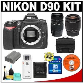 Nikon D90 Digital SLR Camera + Tamron 28 80mm + 70 300mm Di Macro Lens 