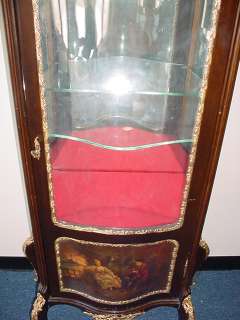 Antique French Louis XV painted vitrine # as/1575  