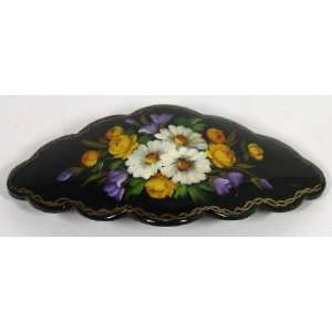  Russian Hand Painted Barrette Hair Clip (0731) Everything 