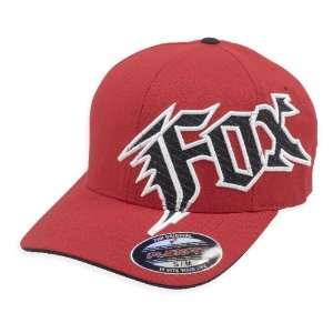  Fox Racing New Generation Flexfit Hat   Small/Medium/Red 