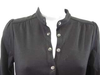 SCOOP Black 3/4 Sleeve Knee Length Belted Dress Sz 2  
