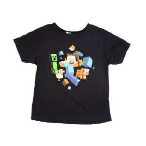 Official Minecraft Youth T shirt Run Away with Steve  Youth Size 