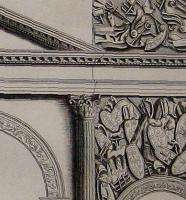 1719 Montfaucon Antique Print Roman Arch Orange France  