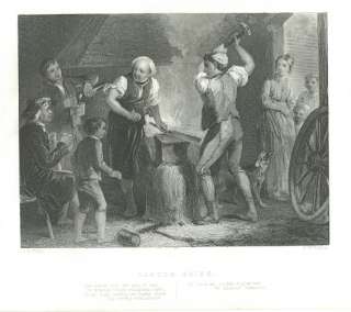 Scotsmen Drinking in Blacksmith Shop Robert Burns 1860  