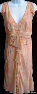 ESCADA Bon Bon Ruched Silk Dress 8 (38) $1760 NEW  