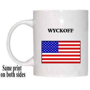  US Flag   Wyckoff, New Jersey (NJ) Mug 