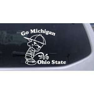  Go Michigan Pee On Ohio State Car Window Wall Laptop Decal 