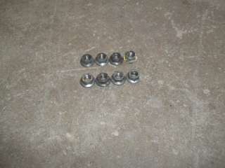 Complete set of 8 nuts to mount the exhaust header pipe, off a 1979 