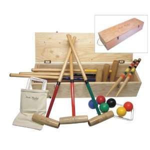  North Meadow Eastport 6 Player Croquet Set with Pine 
