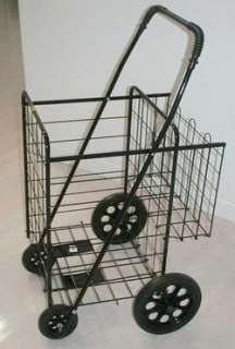   Cart Double Basket  Grocery Solid Rubber strong Tires LINERS  