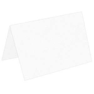  80lb   A4 Invitation Folder Cambric Linen Arctic White (50 