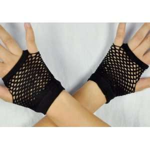   Fishnet Fingerless Gloves Goth 80s Punk Deathrock 