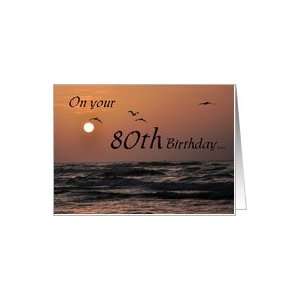  80th birthday wishes Card Toys & Games