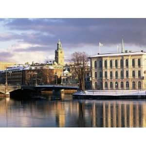  City in Winter, Stockholm, Sweden, Scandinavia, Europe 