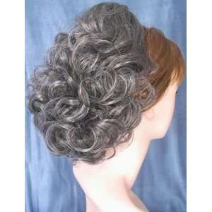  DAWN Clip On Hairpiece Wig #44 OFF BLACK/50% GRAY by MONA 