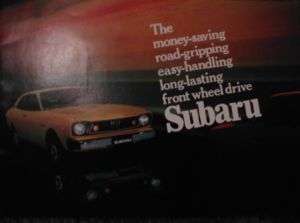 1974 Subaru Full Line Sales Brochure 74  