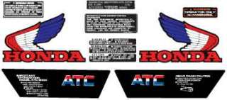 1985 85 ATC 200x 10pc ATV Graphics Sticker Decals Kit  