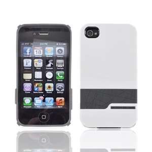  For Apple Iphone 4S 4 White Gray OEM Body Glove Snap On 