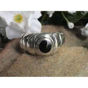  Sterling Silver Mens Black Onyx Ring Size 14 Jewelry