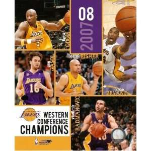  Los Angeles Lakers 2008 NBA West Champs 8x10 Sports 