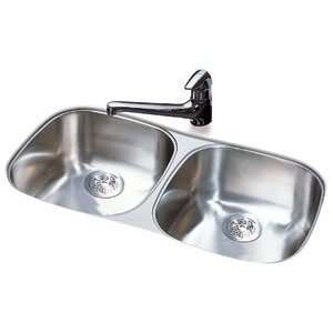  Kindred UD1832/90K/E Kitchen Sink   2 Bowl